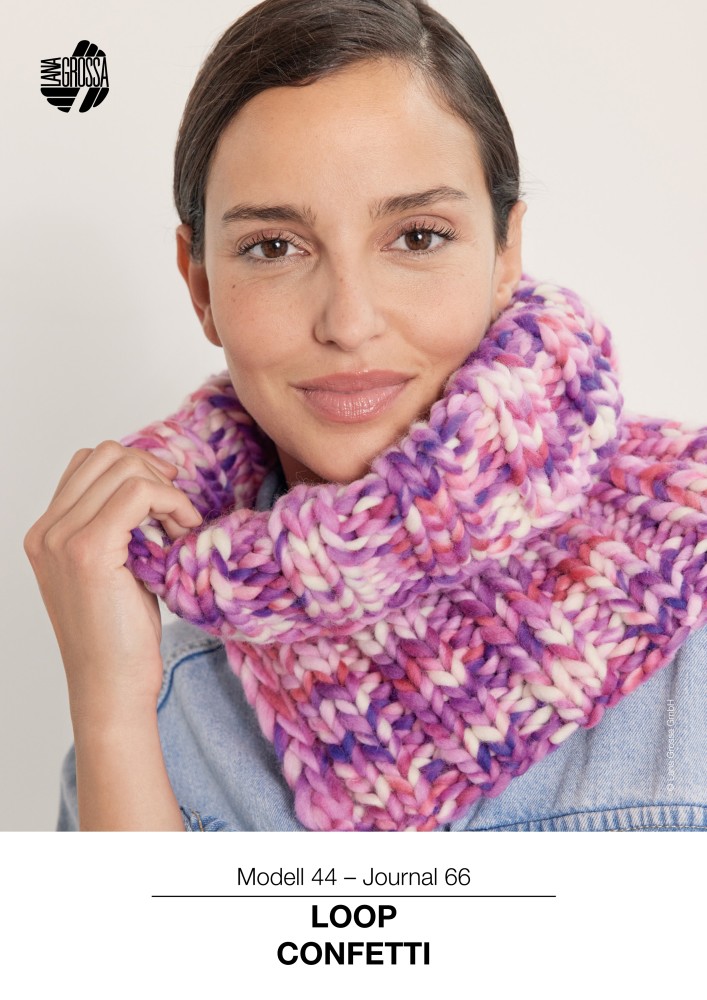 Lana Grossa Strickanleitung gratis Loop (Confetti) Woolanda