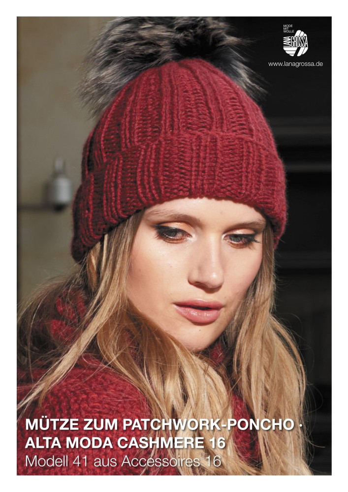 Mütze zum Patchwork-Poncho