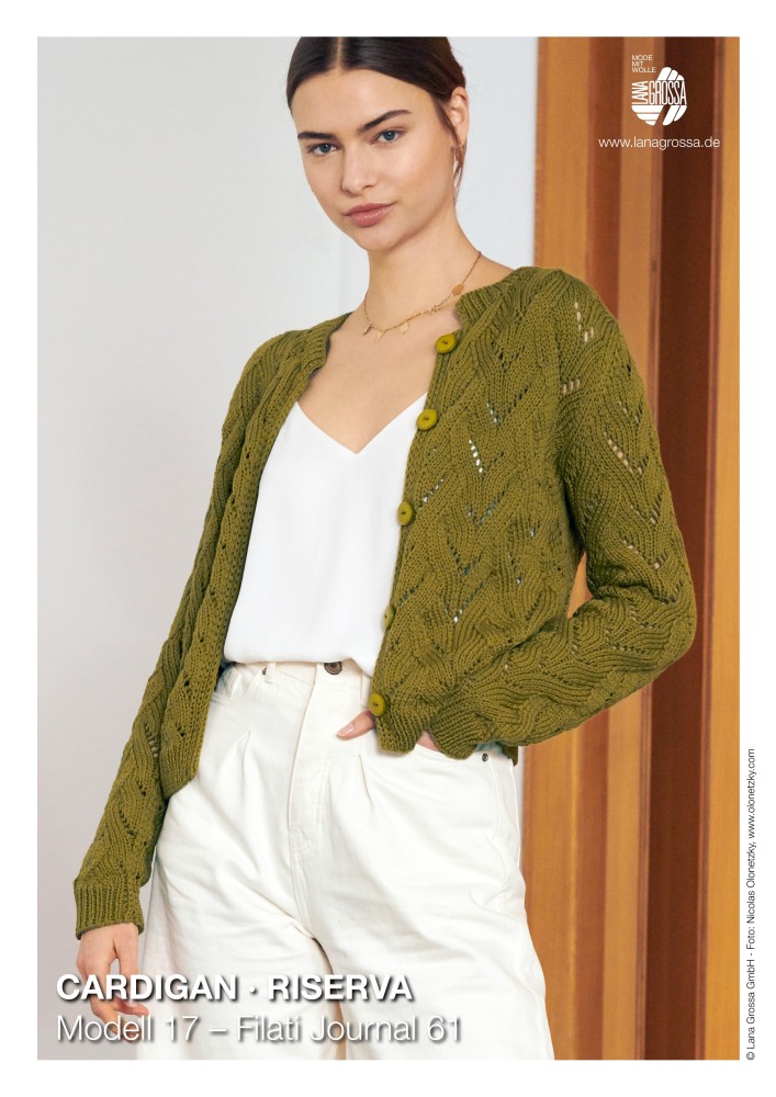 Lana Grossa Strickanleitung gratis Cardigan (Riserva Gots) Woolanda